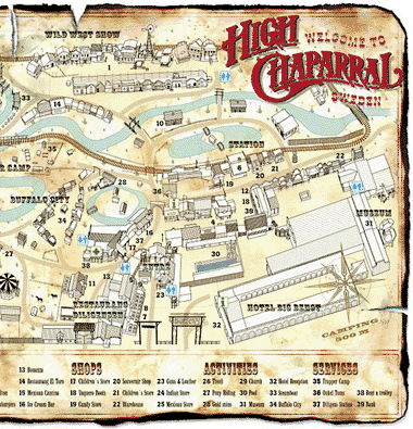 High Chaparral map